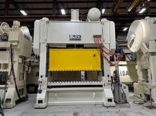 400 Ton, Blow #SC2-400-120-60, straight side mechanical press, 10" stroke, 35" Shut Height, air clutch, 2005