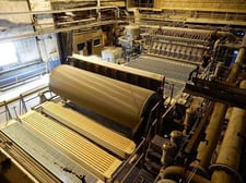 Mac Fab #Wet-End, 156" trim headbox, Honeywell Proflow II dilution system Fourdrinier table