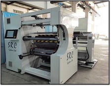 SRC Systems #1060CS, duplex center surface slitter, 40" roll diameter, 14"-40" roll width, 7.5 KW