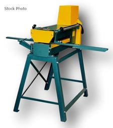 Tin Knocker #TK gang slitter, 16 gauge, 24" throat, 1.25"-24.25" slitting width, 90 FPM, 3/4 HP, new