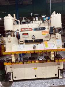 175 Ton, Niagara #HBM-175-6-8, hydraulic press brake, 10" stroke, 17" open, 24" x96" bed, 30 HP, floor flush