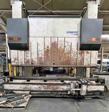 350 Ton, Strippit LVD #PPEB-350-BH-13, press brake, 13' overall, 124" between housing, 11.8" stroke, front