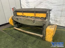 12 gauge x 6' Wysong #1272, power squaring shear, 24" rear operated manual back gauge, 12 hold downs, 5 HP