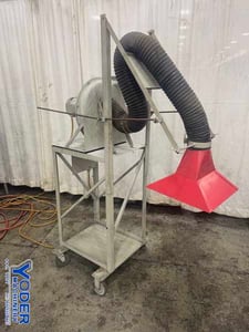 Portable fume extractor #1500S, 6" hose diameter, 18" x 18" vent, 3 phase, 1-1/2 HP