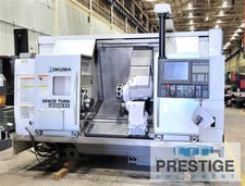 Okuma #LB-3000EX-MY950, 22" swing, 38" centers, 12-station turret,milling,C-Axis, 5000 RPM,OSP-P200LA, 2012