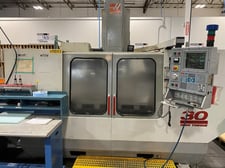 Haas #VF-5, CNC vertical machining center, 20 automatic tool changer, 50" X, 26" Y, 25" Z, 8100 RPM, #40, 30