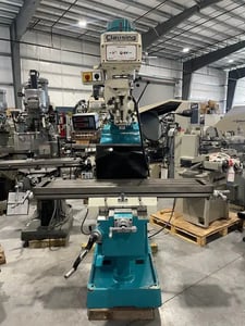 Clausing #3VS08, vertical mill, 10" x54"tbl., 3 HP, 36" X, 15.74"Y, 15" Z, 4300 RPM, R-8, 2008