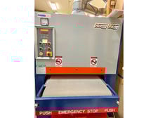 25" x 48" Sheng-Shing #SDM-25, 1-head belt sander, 10 HP, 2002