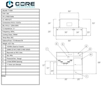 300 KVA 21600 Delta Primary, 480Y/277 Secondary, PAD, Unused(shipment available in 10 days)