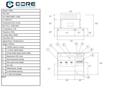 300 KVA 24940GrdY/14400 Primary, 480Y/277 Secondary, Core Transformer PAD, Recon(shipment available in 10