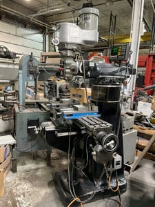 Bridgeport #XL-Legend, vertical mill, 9" x42" table, 1.5 HP, 2-Axis digital read out, X-Axis servo feed, s/n