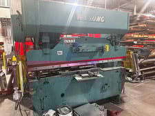55 Ton, Wysong #55-6, mechanical press brake, 6' overall, 72" between housing, 3" stroke, 8" throat, 12" die