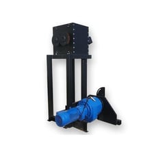 Twin Roll Slow Speed, 10" diameter x 20" W, high shear shredder, 15 HP