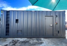 1000 KW Cummins #QST30-G5, diesel generator, sound attenuated enclosure, 277/480 Volts, 20' ISO container