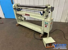 4.2' x 16 gauge Eastern #SR5016, initial pinch plate bending rolls, 3-roll drive, 1 HP, 26 FPM, 2006