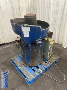 Rotospin, vibratory bowl finisher, 30" bowl diameter, 10" channel width, 10" channel depth, 1/2 HP