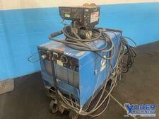 59/108 Amps, Miller Deltaweld #650DC, Arc welder with S-54D feeder, 37 KW, gun