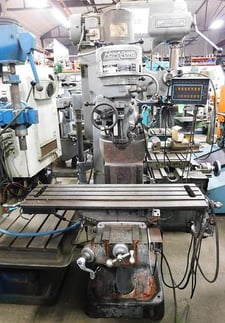 Hartford, 9" x 42" table, 2 HP, 12" X, 28" Y, 16" Z, 80-2720 RPM, R-8, X-Axis power feed, Spaulding