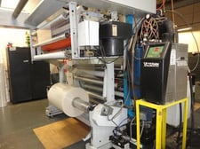 60" Uteco #Rainbow-S, solventless laminator,Enrcon treater for primary web,glue pump, 1997