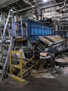 Mecfab #MF-1003, 129" headbox rated 1500 FPM, 40-150 lbs., 3300 sq.ft.