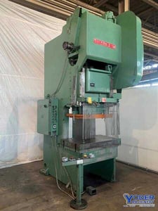 150 Ton, Bliss #C-150, gap frame press, 8" stroke, 22" Shut Height, 4.5" adj., 50" x30" bed, 40 SPM, 15 HP