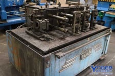4 Stand, Tishken #4-MW-2, rollformer with 3-Axis straightener, 2" arbor diameter, 14" roll space