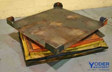 52" x 49" Knight #LRR4850-4000, air lift rotary table, 4000 lb., air brake, pedestal controls, 2000