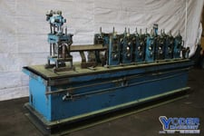 7 Stand, Yoder #M2, rollformer, 2" spindle diameter, 13" roll space, 12" horizontal between spindles, 15 HP