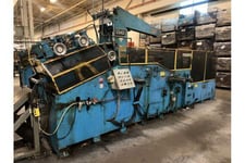 10000 lb. Colt #CSHCEJH-1000-18, cradle/straightener feed line, 72" OD, 9-roll straightener, entry & exit