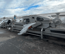 Sormac #USM-S100, onion peeling machine w/RT-L inspection table, 4800-6000 oniond/hr., 2010 (2 available)