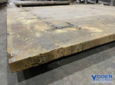115" x 96" x 2-3/4", Solid steel plate