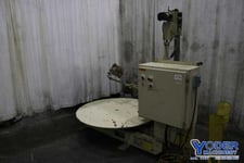 8000 lb. Littell #H-80-Lazy-Susan, pallet type coil reel, 54" outside dimensions, 14" table height, 1/2 HP