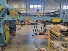 100" Sheeter, Clark Aiken #1959, no unwinds, single rotary knife, includes conveyor & stacking section