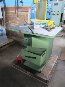 1/4" x 8-7/8" x 8-7/8" Boschert #LB12-PN4, hydraulic notcher, 90&deg; notch angle, 220/440v