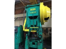 200 Ton, Bliss #S1-200-30-36, straight side double crank stamping press, 6" stroke, 24" Shut Height, air