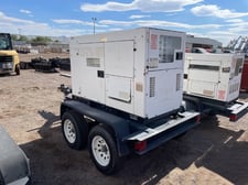 37 KW Multiquip #DCA45SSIU3, trailer mounted, Tier 3, sound attenuated enclosure, 120/240/208/277/480 Volts