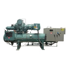 175 HP Frick #RWF-222B, rotary screw compressor, 300 psig, 460 V., R-717 refrigerant, Frick Micro Control