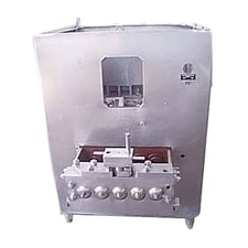 Crepaco #5DD650, creamery package homogenizer, 100 HP Toshiba Electric motor, 1180 RPM, 230/460 V., 1-stage
