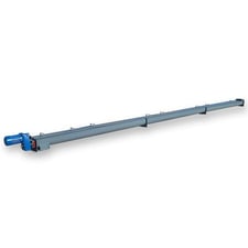 6" diameter x 30' long, Separation Techniques Pvt Ltd, Carbon Steel industrial screw conveyor auger w/ drive