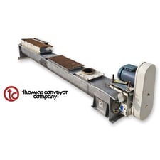 9" diameter x 11.6' long, Thomas Conveyor Co., Stainless Steel screw auger conveyor, 10" discharge