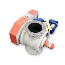 6" Kice #VJ-8x6, rotary airlock valve, .5 HP