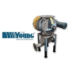 10" Young Industries #10-IN-HC, Stainless Steel rotary airlock valve