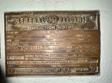 1500 HP 710 RPM General Electric, Frame 6358Z, 2300 Volts stator, 876 Volts rotor, newly rebuilt motor