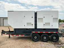 375 KW Magnum #MMG465D-0025, generator, enclosure mounted on trailer, 277/480 Volts, 2971 hours, 2015, #090762