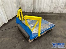 4000 lb. Global #BUNI-2448-4, lift & tilt table, 48" x48" platform, 2 HP, push button control