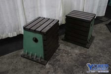 20-1/2" x 25" x 22" DeVlieg, 1 set of T-slotted angle plates