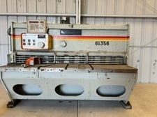 10 gauge x 6' Accurshear #61356, Hydraulic Power Shear, 10 holddowns, 76" knife length, 1994