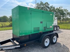 62 KW Multiquip #DCA70SSJU4i, trailer mounted, Tier 4i, 120/240/208/277/480 Volts, 9271 hours, 2014, $28k