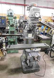 Bridgeport #Series-I, vertical mill, 9" x48" tbl., 3 HP, 12" X, 30" Y, 16" Z, R-8, 60-4200 RPM, X-Axis power