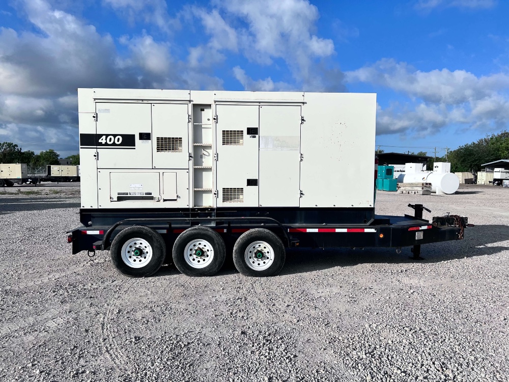 352 KW Multiquip #DCA400SSI4i, trailer mounted, Tier 4i, 120/240/208/277/480 Volts, 10665 hours, 2013, $85k